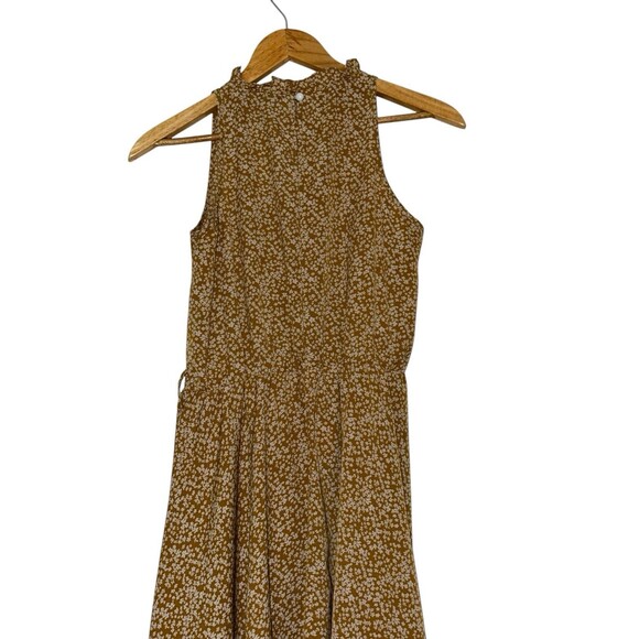 Waist-Defined Floral Hater Midi Dress WOMEN S Sleeveless Cottagecore Spring - Picture 11 of 16